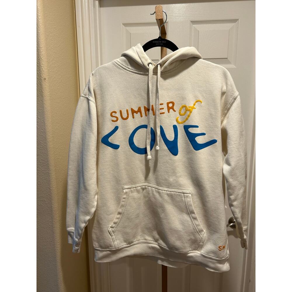 Shawn Mendes Summer of Love ‘21 Delicate Daydream Concert Hoodie, Cream, Small